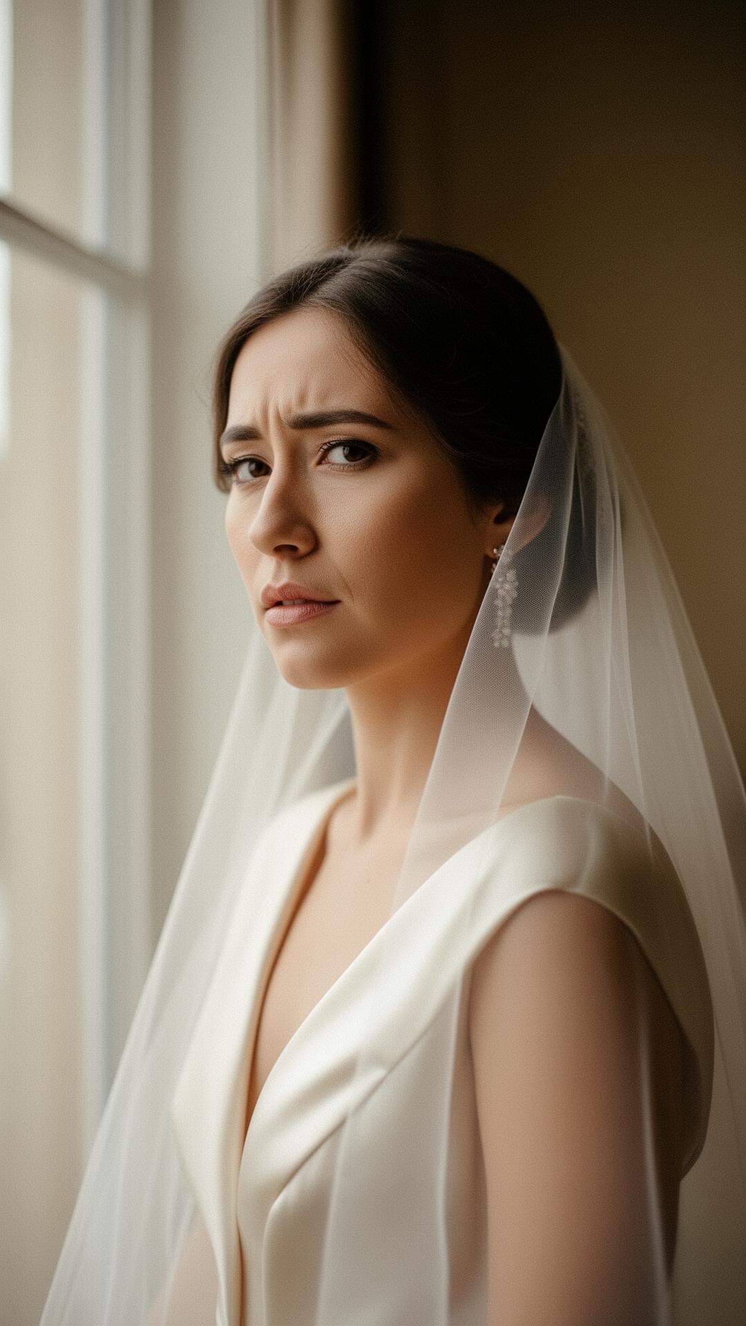 Bride by window
